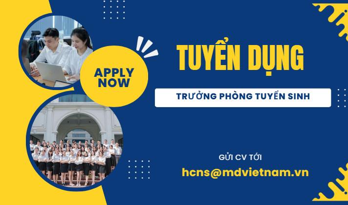 Tuyển Gấp 05 Trưởng Phòng Tuyển Sinh – Thu Nhập Hấp Dẫn, Môi Trường Năng Động